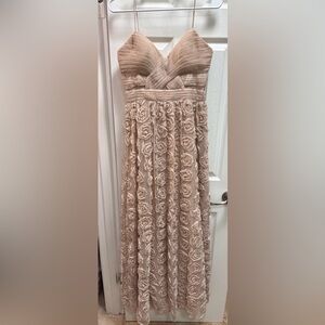 Adrianna Papell/Hailey Logan Beige/ ivory Floral